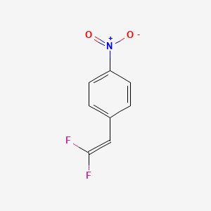 molecular formula C8H5F2NO2 B6599350 1-(2,2-difluoroethenyl)-4-nitrobenzene CAS No. 1742-99-0