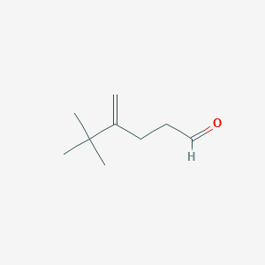 molecular formula C9H16O B6599362 5,5-dimethyl-4-methylidenehexanal CAS No. 136424-09-4