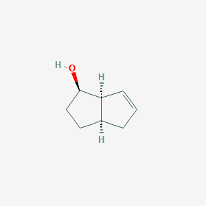molecular formula C8H12O B6599383 rac-(1R,3aR,6aR)-1,2,3,3a,4,6a-hexahydropentalen-1-ol CAS No. 41164-15-2