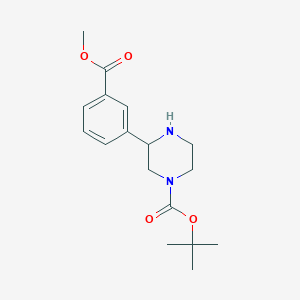 molecular formula C17H24N2O4 B6599389 tert-butyl 3-[3-(methoxycarbonyl)phenyl]piperazine-1-carboxylate CAS No. 1381089-07-1