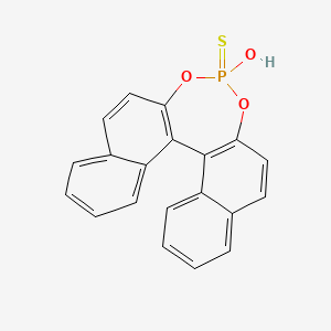 molecular formula C20H13O3PS B6599417 13-sulfanyl-12,14-dioxa-13lambda5-phosphapentacyclo[13.8.0.0^{2,11}.0^{3,8}.0^{18,23}]tricosa-1(15),2(11),3,5,7,9,16,18,20,22-decaen-13-one CAS No. 152020-44-5