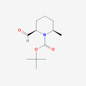 rac-tert-butyl (2R,6R)-2-formyl-6-methylpiperidine-1-carboxylate