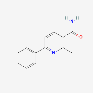 molecular formula C13H12N2O B6599448 3-Pyridinecarboxamide, 2-methyl-6-phenyl- CAS No. 132382-00-4