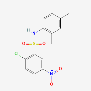 Benzenesulfonamide, 2-chloro-N-(2,4-dimethylphenyl)-5-nitro-