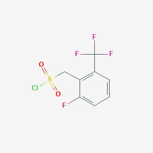 molecular formula C8H5ClF4O2S B6599483 [2-fluoro-6-(trifluoromethyl)phenyl]methanesulfonyl chloride CAS No. 862896-90-0