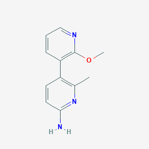 molecular formula C12H13N3O B6599485 2'-Methoxy-2-methyl-[3,3']bipyridinyl-6-ylamine CAS No. 835876-12-5