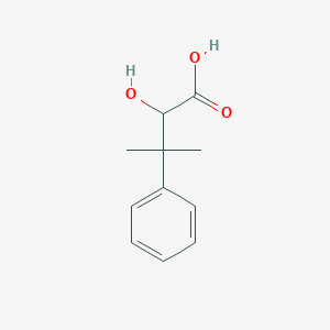 molecular formula C11H14O3 B6599493 2-hydroxy-3-methyl-3-phenylbutanoic acid CAS No. 77586-77-7
