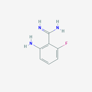 molecular formula C7H8FN3 B6599516 2-Amino-6-fluorobenzamidine CAS No. 219843-29-5