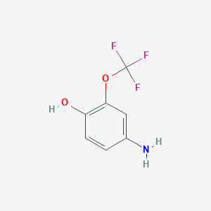 molecular formula C7H6F3NO2 B6599539 4-amino-2-(trifluoromethoxy)phenol CAS No. 847872-07-5