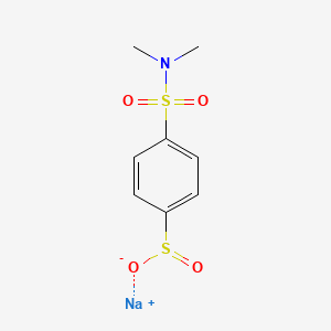 molecular formula C8H10NNaO4S2 B6599588 sodium 4-(dimethylsulfamoyl)benzene-1-sulfinate CAS No. 1537337-88-4