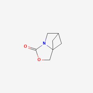molecular formula C7H9NO2 B6599603 3-oxa-5-azatricyclo[5.1.1.0,1,5]nonan-4-one CAS No. 637740-07-9
