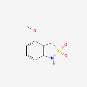 molecular formula C8H9NO3S B6599611 4-methoxy-1,3-dihydro-2lambda6,1-benzothiazole-2,2-dione CAS No. 463341-29-9