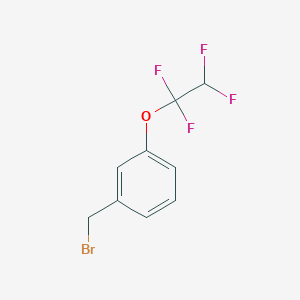 molecular formula C9H7BrF4O B6599614 1-(bromomethyl)-3-(1,1,2,2-tetrafluoroethoxy)benzene CAS No. 263266-14-4