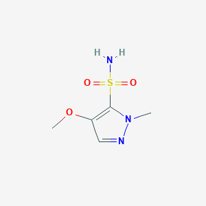 molecular formula C5H9N3O3S B6599629 4-methoxy-1-methyl-1H-pyrazole-5-sulfonamide CAS No. 1596762-12-7