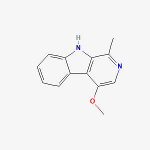 molecular formula C13H12N2O B6599636 4-甲氧基-1-甲基-9H-吡啶并[3,4-b]吲哚 CAS No. 694533-71-6