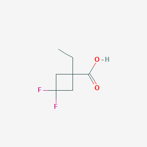 1-ethyl-3,3-difluorocyclobutane-1-carboxylic acid