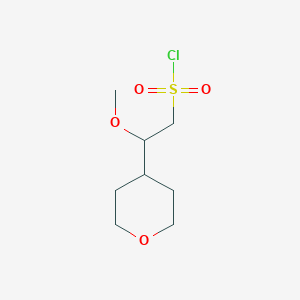 molecular formula C8H15ClO4S B6599670 2-methoxy-2-(oxan-4-yl)ethane-1-sulfonyl chloride CAS No. 1890073-41-2