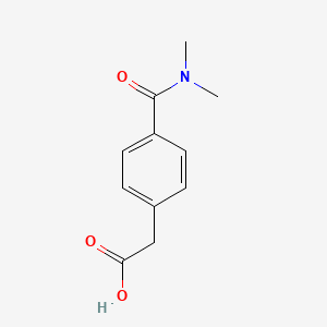 2-[4-(dimethylcarbamoyl)phenyl]acetic acid