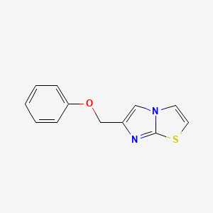 molecular formula C12H10N2OS B6599680 6-(phenoxymethyl)imidazo[2,1-b][1,3]thiazole CAS No. 1546943-41-2