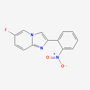molecular formula C13H8FN3O2 B6599691 6-fluoro-2-(2-nitrophenyl)imidazo[1,2-a]pyridine CAS No. 1550407-15-2
