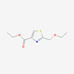 molecular formula C9H13NO3S B6599703 ethyl 2-(ethoxymethyl)-1,3-thiazole-4-carboxylate CAS No. 1546144-18-6