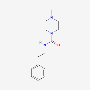 molecular formula C14H21N3O B6599729 4-Methyl-N-(2-phenylethyl)-1-piperazinecarboxamide CAS No. 180605-41-8