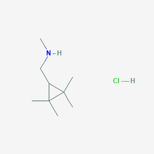 molecular formula C9H20ClN B6599784 methyl[(2,2,3,3-tetramethylcyclopropyl)methyl]amine hydrochloride CAS No. 1895475-23-6
