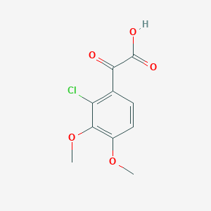 molecular formula C10H9ClO5 B6599817 2-(2-chloro-3,4-dimethoxyphenyl)-2-oxoacetic acid CAS No. 1898403-94-5