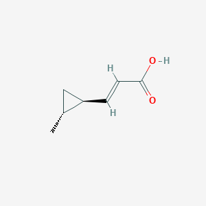 molecular formula C7H10O2 B6599827 (2E)-3-[(1R,2R)-2-methylcyclopropyl]prop-2-enoic acid CAS No. 152427-63-9
