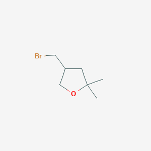 molecular formula C7H13BrO B6599831 4-(bromomethyl)-2,2-dimethyloxolane CAS No. 1450932-11-2