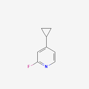 molecular formula C8H8FN B6599858 4-cyclopropyl-2-fluoropyridine CAS No. 1668629-90-0