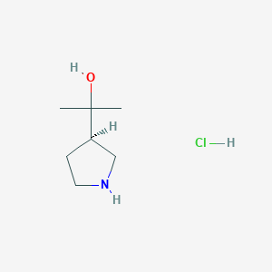 2-[(3R)-pyrrolidin-3-yl]propan-2-ol hydrochloride