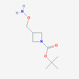 molecular formula C9H18N2O3 B6599871 tert-butyl 3-[(aminooxy)methyl]azetidine-1-carboxylate CAS No. 1501977-28-1