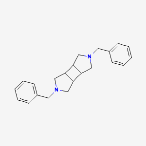 molecular formula C22H26N2 B6599876 (1R,2R,6S,7S)-4,9-dibenzyl-4,9-diazatricyclo[5.3.0.0,2,6]decane CAS No. 1786427-57-3