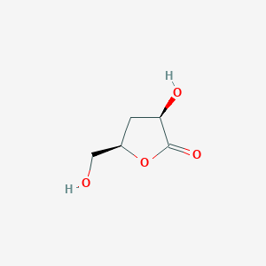 molecular formula C5H8O4 B6599902 (3R,5R)-3-hydroxy-5-(hydroxymethyl)oxolan-2-one CAS No. 203506-97-2