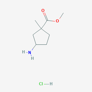 methyl 3-amino-1-methylcyclopentane-1-carboxylate hydrochloride, Mixture of diastereomers