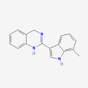 molecular formula C17H15N3 B6599927 2-(7-methyl-1H-indol-3-yl)-3,4-dihydroquinazoline CAS No. 1817720-94-7