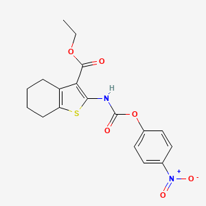 ethyl 2-{[(4-nitrophenoxy)carbonyl]amino}-4,5,6,7-tetrahydro-1-benzothiophene-3-carboxylate