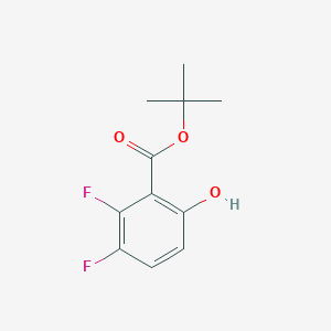 molecular formula C11H12F2O3 B6599949 tert-butyl 2,3-difluoro-6-hydroxybenzoate CAS No. 1842401-06-2