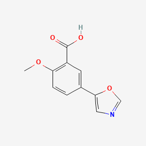 2-methoxy-5-(1,3-oxazol-5-yl)benzoic acid