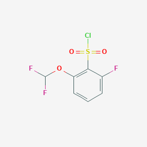 2-(difluoromethoxy)-6-fluorobenzene-1-sulfonyl chloride