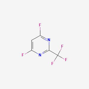 molecular formula C5HF5N2 B6599971 4,6-difluoro-2-(trifluoromethyl)pyrimidine CAS No. 1804519-61-6