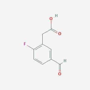 molecular formula C9H7FO3 B6599978 2-(2-氟-5-甲酰基苯基)乙酸 CAS No. 1804386-91-1