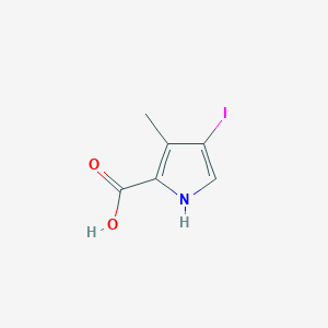 molecular formula C6H6INO2 B6600013 4-iodo-3-methyl-1H-pyrrole-2-carboxylic acid CAS No. 2092561-59-4