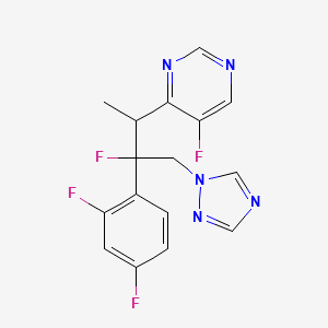 4-[3-(2,4-difluorophenyl)-3-fluoro-4-(1H-1,2,4-triazol-1-yl)butan-2-yl]-5-fluoropyrimidine