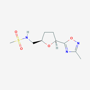 rac-N-{[(2R,5S)-5-(3-methyl-1,2,4-oxadiazol-5-yl)oxolan-2-yl]methyl}methanesulfonamide, cis