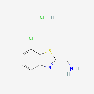 (7-chloro-1,3-benzothiazol-2-yl)methanamine hydrochloride