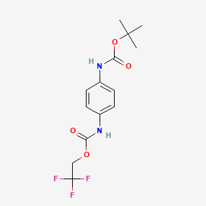 2,2,2-trifluoroethyl N-(4-{[(tert-butoxy)carbonyl]amino}phenyl)carbamate
