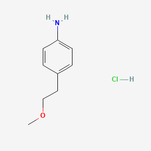 molecular formula C9H14ClNO B6600094 4-(2-methoxyethyl)aniline hydrochloride CAS No. 1803612-33-0