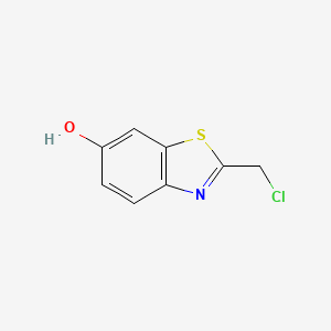 molecular formula C8H6ClNOS B6600114 2-(chloromethyl)-1,3-benzothiazol-6-ol CAS No. 1803604-69-4